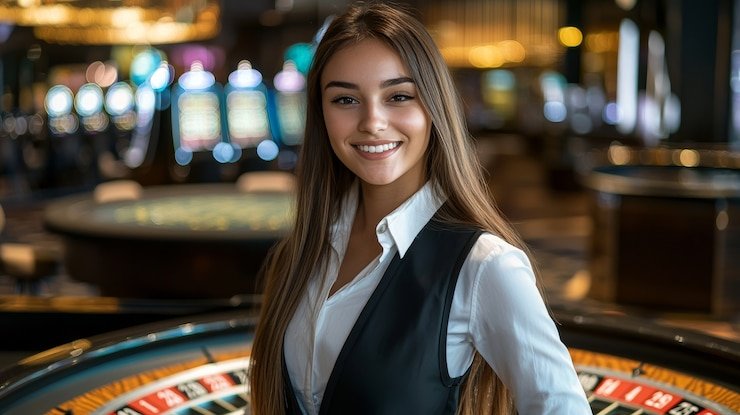 Meja American Roulette langsung dengan dealer profesional di studio abilawa99